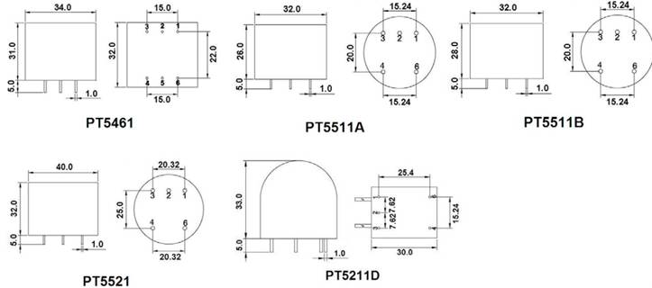  PCB Mounted Voltage Transformer 5